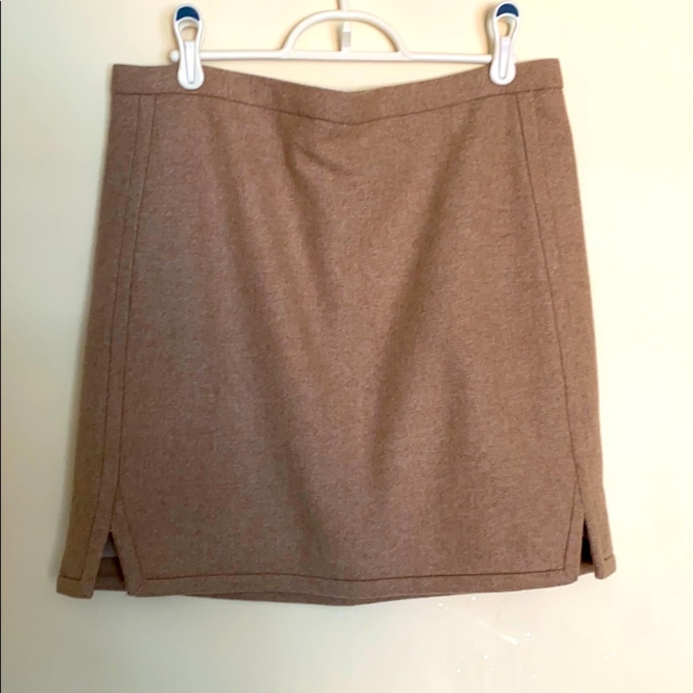 J Crew wool mini skirt